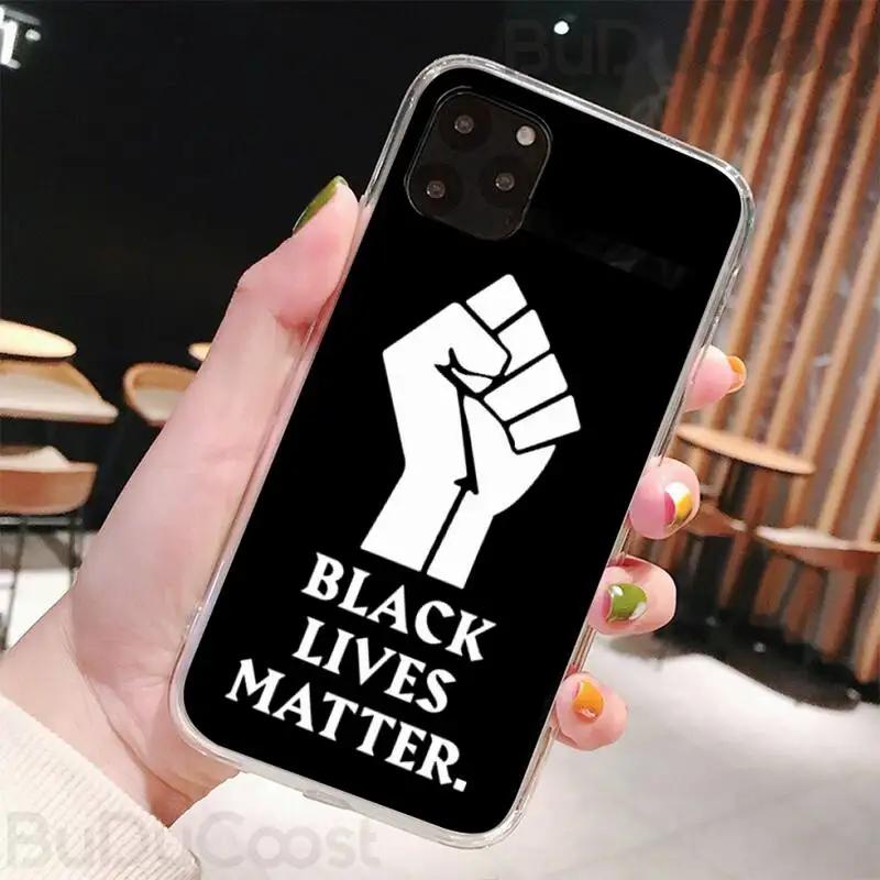 Riccu протест 2020 черный живет материя чехол для телефона Iphone12 11 Pro 12 Max X XR XS макс 7 8