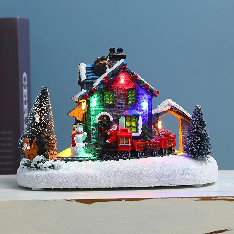 Christmas Lighting Statue Decor Resin Winter Snowy House Landscape Luminous Hut Ornament New Year's Gift for Holiday Kid ALS88
Christmas Lighting Statue Decor Resin Winter Snowy House Landscape Luminous Hut Ornament New Year's Gift for Holiday Kid ALS88
