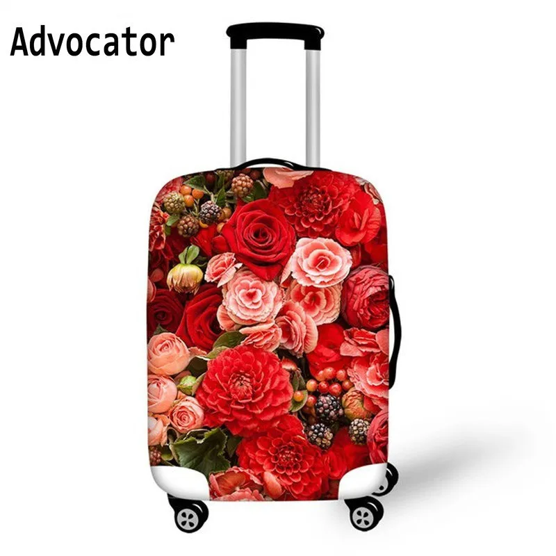 

ADVOCATOR Red Rose Purple Lilac Flower Protective Covers Case Cover Elastic Rain Travel Accessories 18-30inch Trolley Suitcase