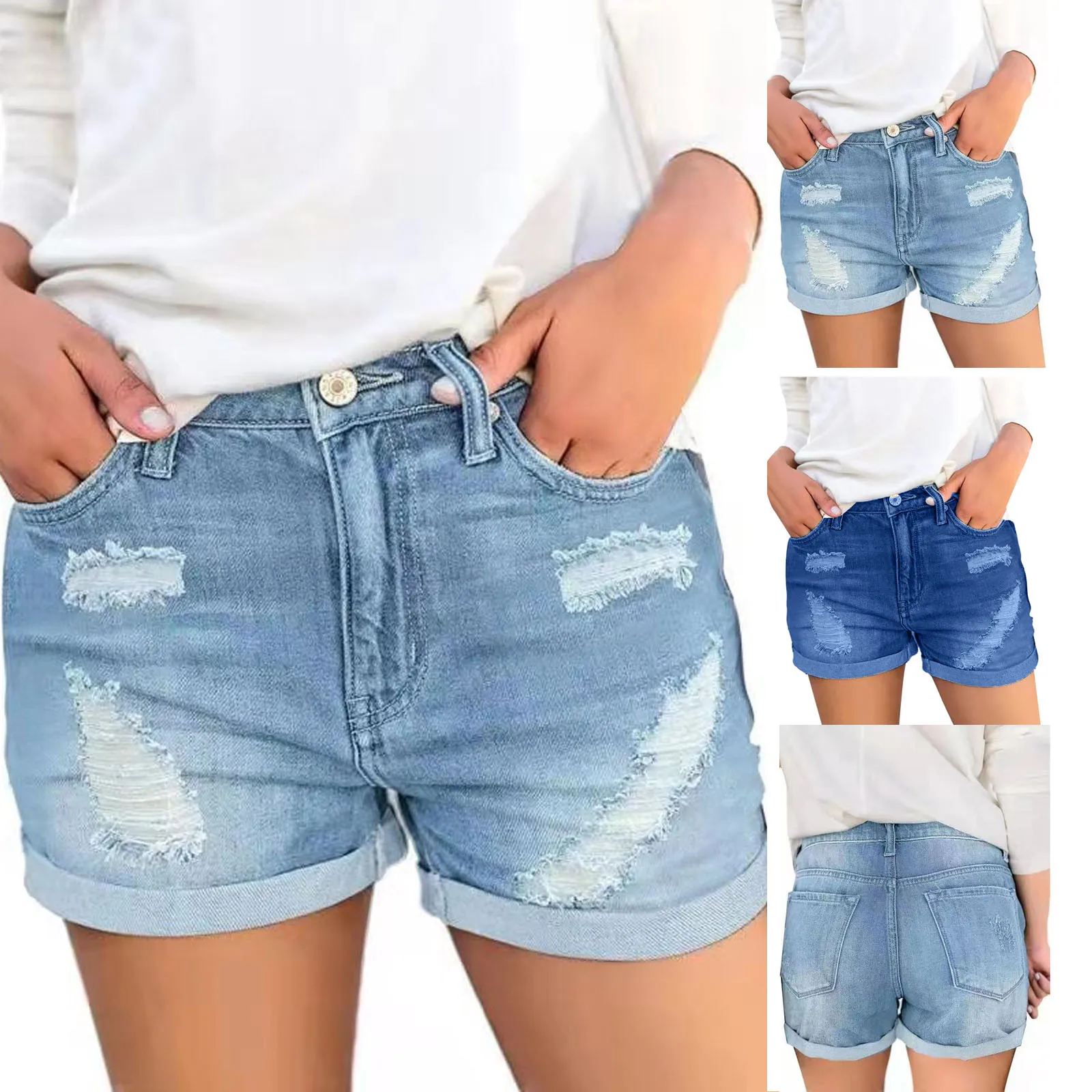 Women Summer Pants Sexy Jeans High Waist Slim Hole Shorts Pants Women's denim shorts pantalones de mujer
Women Summer Pants Sexy Jeans High Waist Slim Hole Shorts Pants Women's denim shorts pantalones de mujer