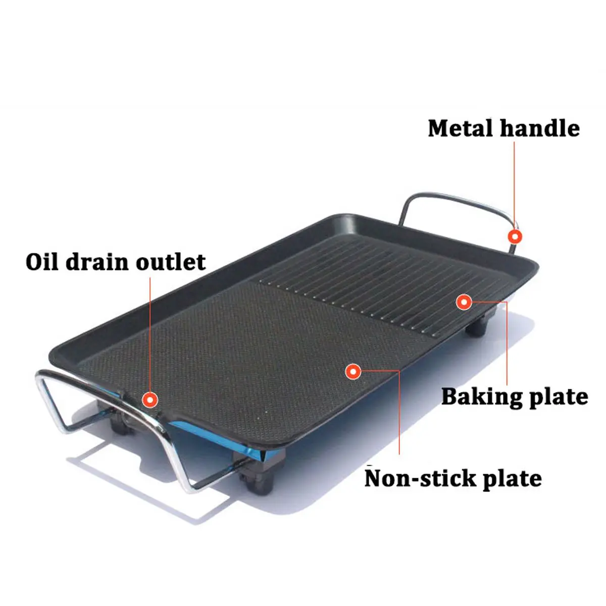1500W Non Stick Electric BBQ Grill Smokeless Barbecue Machine 5-Level Adjustable Household Electric Grill Ovens Cooking Tool
1500W Non Stick Electric BBQ Grill Smokeless Barbecue Machine 5-Level Adjustable Household Electric Grill Ovens Cooking Tool