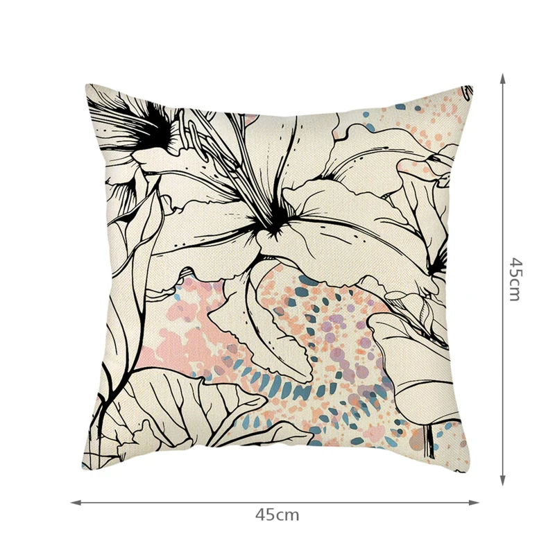 Cushion Cover Flower Plant Single Side Linen Cushion Cover for Bed Pillows Cases for Sofa Covers for Home Living Decoration
Cushion Cover Flower Plant Single Side Linen Cushion Cover for Bed Pillows Cases for Sofa Covers for Home Living Decoration