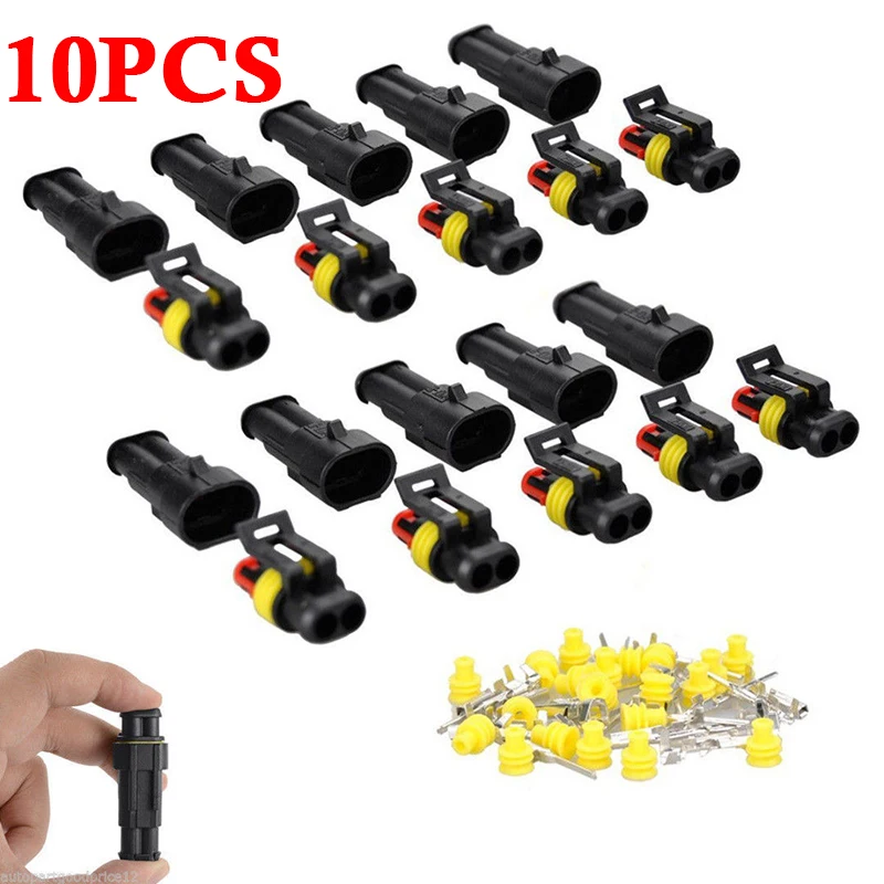 Two-Pin 2-Way Seal Car Boat Waterproof Electrical Wire Superseal Connector Single Ear & Clamp/Ear Hose Clamps Crimping Tool Kit
Two-Pin 2-Way Seal Car Boat Waterproof Electrical Wire Superseal Connector Single Ear & Clamp/Ear Hose Clamps Crimping Tool Kit