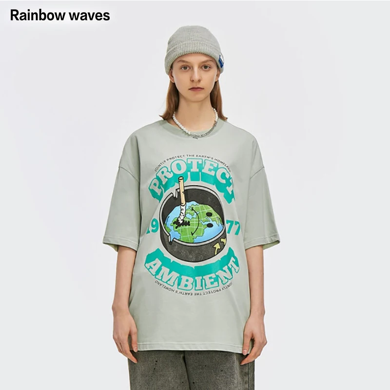 Rainbowwaves Women T-shirts For 2022 Summer Protect The Earth Letter Print Fashion Tide Loose Short Sleeve Shirt Tops Unisex
Rainbowwaves Women T-shirts For 2022 Summer Protect The Earth Letter Print Fashion Tide Loose Short Sleeve Shirt Tops Unisex