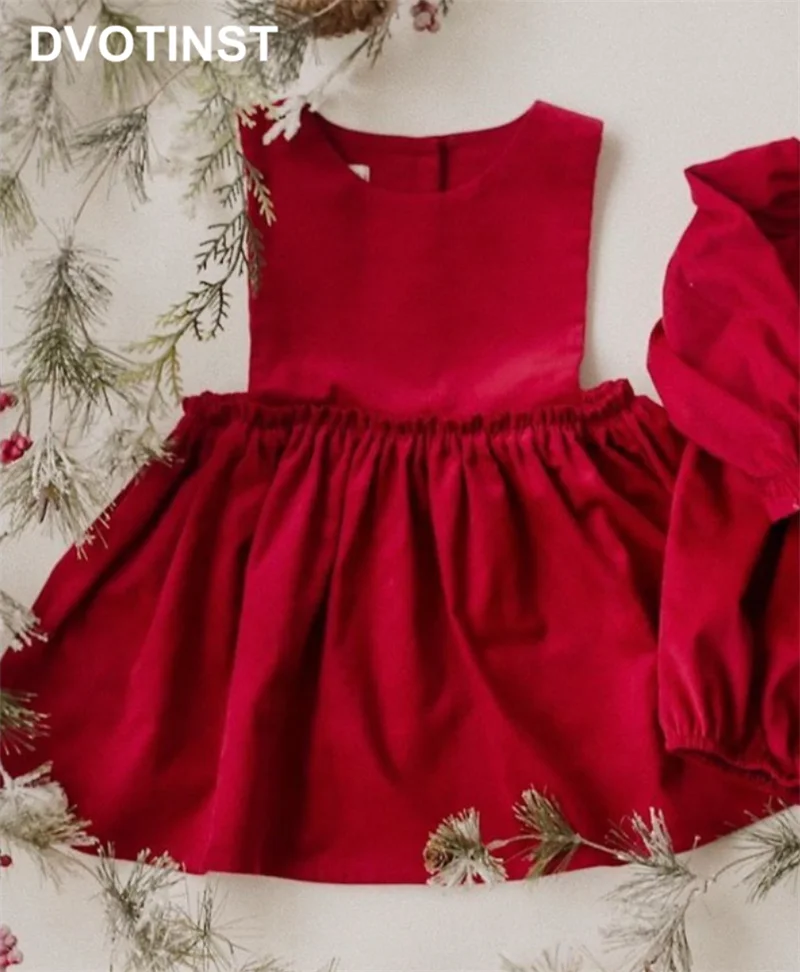 Baby Girls Christmas Children's Sleeveless Red Dress New Year's Dresses Infant Tollder Clothing Clothes Kids Outfits Costume
Baby Girls Christmas Children's Sleeveless Red Dress New Year's Dresses Infant Tollder Clothing Clothes Kids Outfits Costume