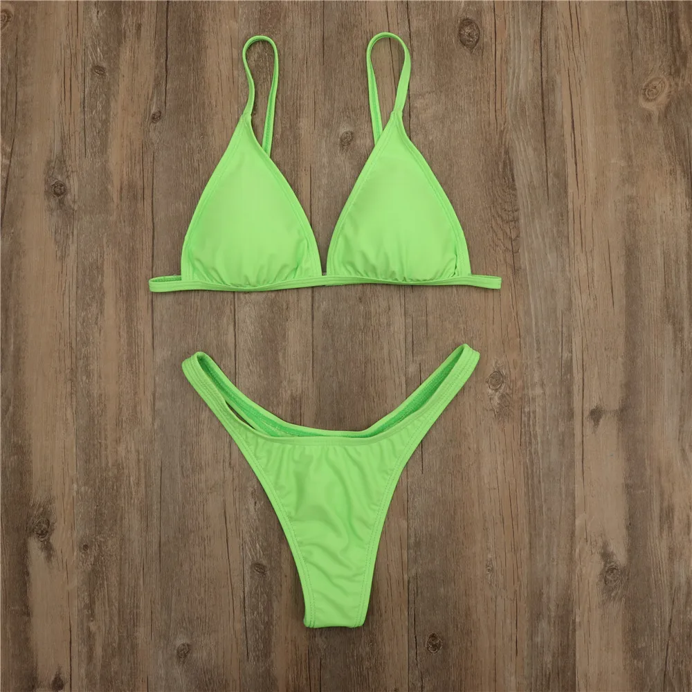 2019 Newest Women Bikinis Set Brazilian Solid Swimwear Summer Beach Women Bathing Suit Sexy Thong Bikini Swimming Biquini S M L
2019 Newest Women Bikinis Set Brazilian Solid Swimwear Summer Beach Women Bathing Suit Sexy Thong Bikini Swimming Biquini S M L