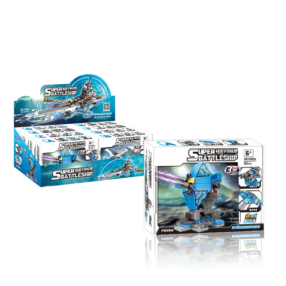 872 PCS 8 IN 1 Children Building Blocks Compatible Bricks Warship Spacecraft Aircraft Kids Toys Boys Birthday Gift ABS Plastic
872 PCS 8 IN 1 Children Building Blocks Compatible Bricks Warship Spacecraft Aircraft Kids Toys Boys Birthday Gift ABS Plastic
