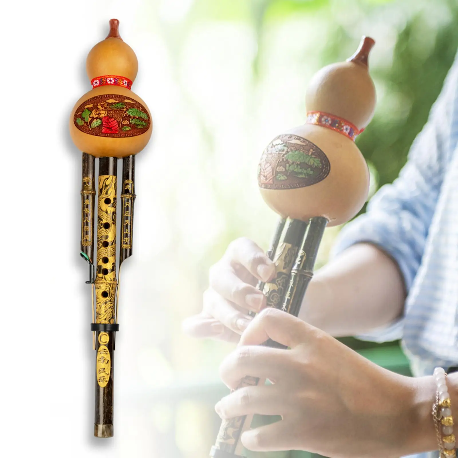 Professional Hulusi National Musical Instrument Woodwind Bamboo Gourd Flute C-Key Cucurbit for Beginner Music Lovers Gifts
Professional Hulusi National Musical Instrument Woodwind Bamboo Gourd Flute C-Key Cucurbit for Beginner Music Lovers Gifts