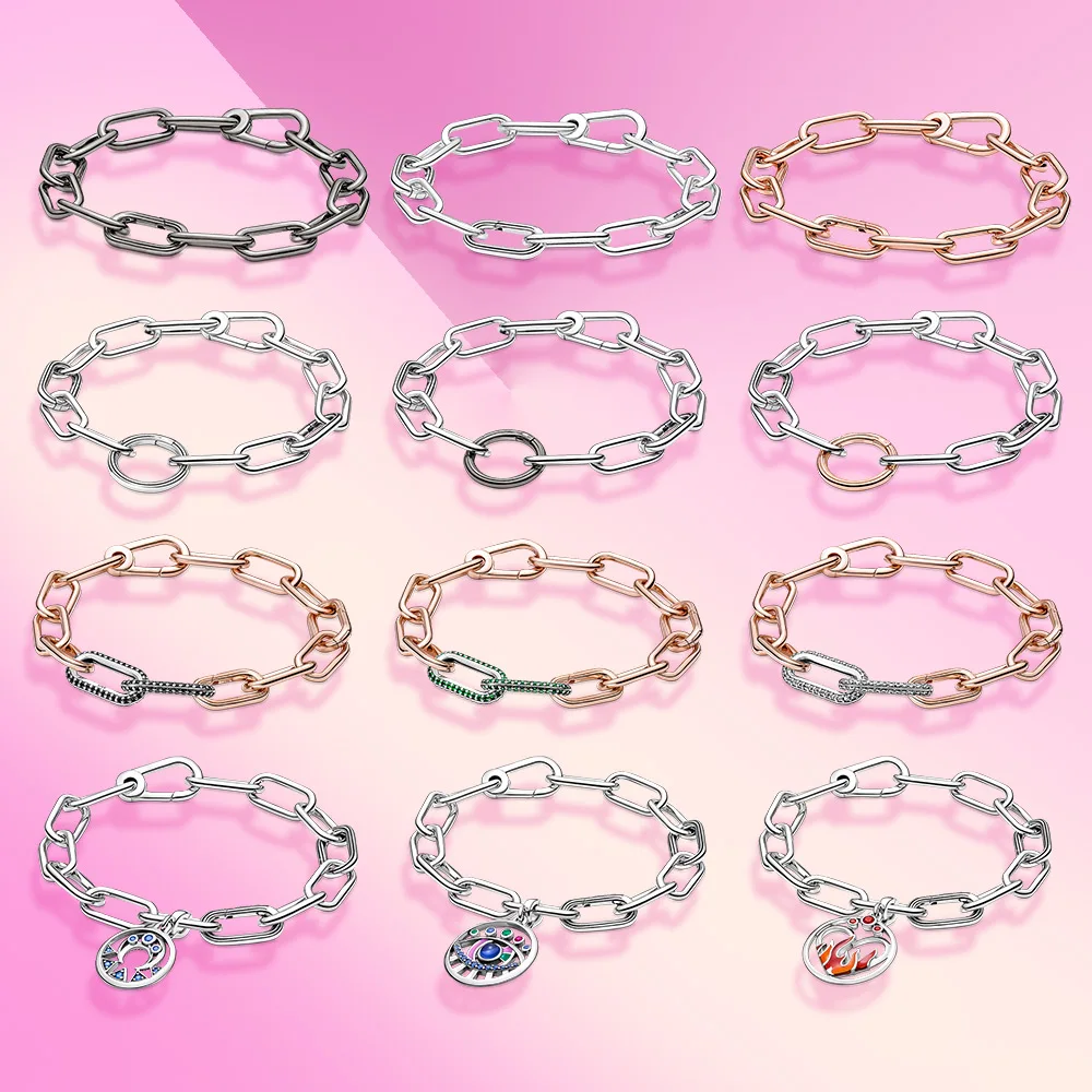 2021 925 Sterling Silver Suitable for Pandora Me Bracelet DIY Chain Charm Fashion Gift S925 Silver Jewelry Charming Lady
2021 925 Sterling Silver Suitable for Pandora Me Bracelet DIY Chain Charm Fashion Gift S925 Silver Jewelry Charming Lady