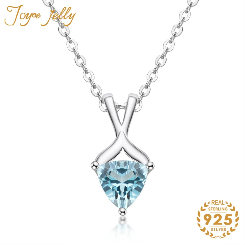 JoyceJelly luxury pendant 925 silver jewlery 1.5ct Topaz simple gemstone pendant for women Necklace trendy gifts wholesale 2021
JoyceJelly luxury pendant 925 silver jewlery 1.5ct Topaz simple gemstone pendant for women Necklace trendy gifts wholesale 2021
