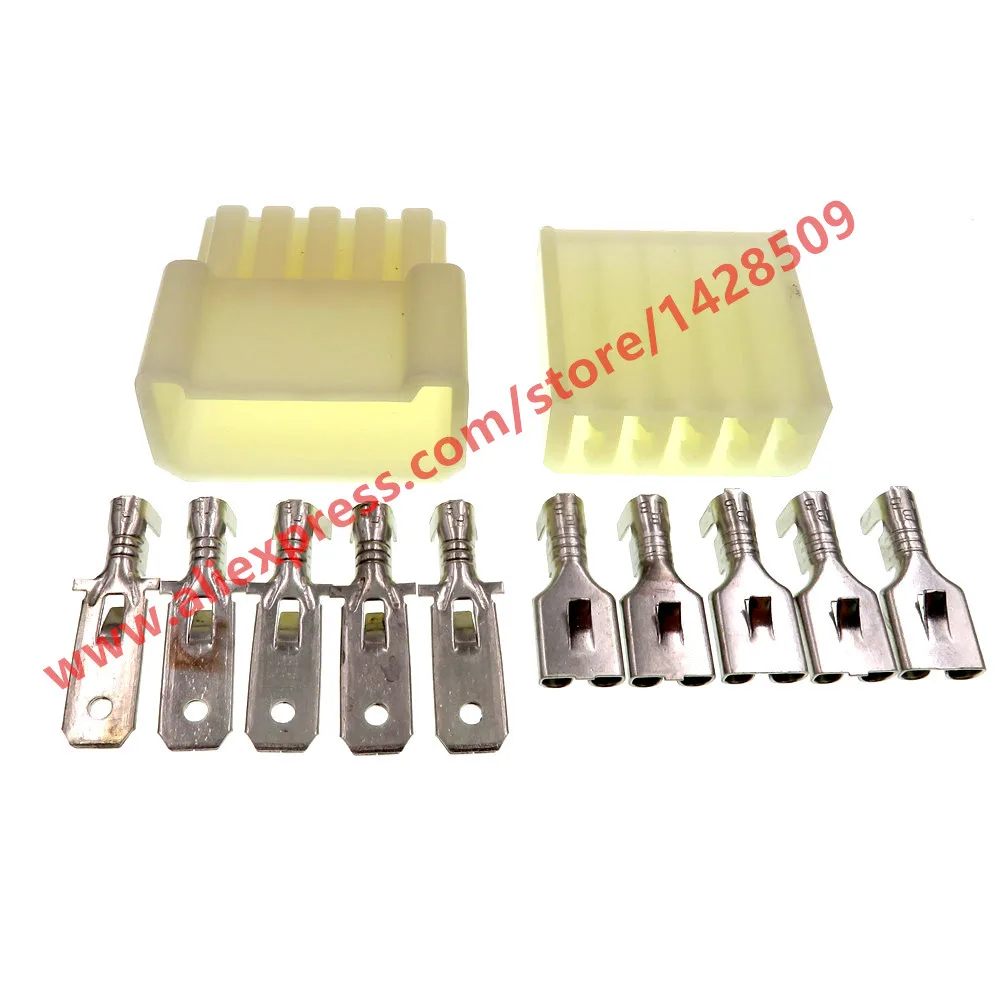 20 Sets 5 Pin Car Auto Window Lift Switch Plug Female Male 6.3mm Big Current Automotive Connectors
20 Sets 5 Pin Car Auto Window Lift Switch Plug Female Male 6.3mm Big Current Automotive Connectors