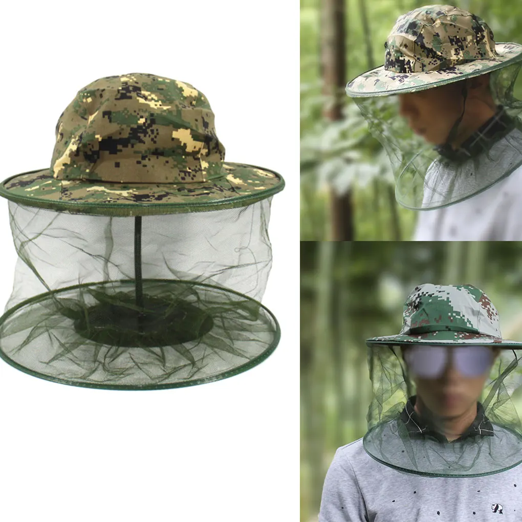 Unisex Camouflage Fishing Net Mesh Caps Head Face Protector Midge Mosquito Bug Insect Prevention Outdoor Hunting Sun Hat
Unisex Camouflage Fishing Net Mesh Caps Head Face Protector Midge Mosquito Bug Insect Prevention Outdoor Hunting Sun Hat