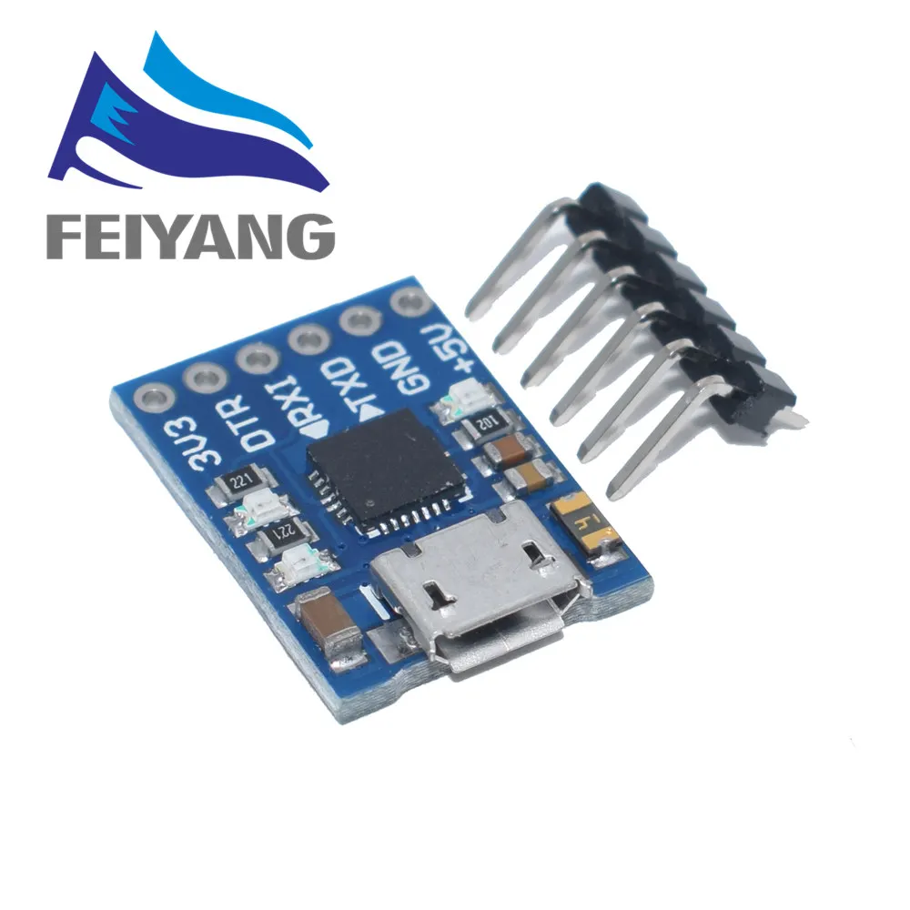 1 шт. CP2102 MICRO USB к UART TTL модуль 6 контактный последовательный преобразователь STC