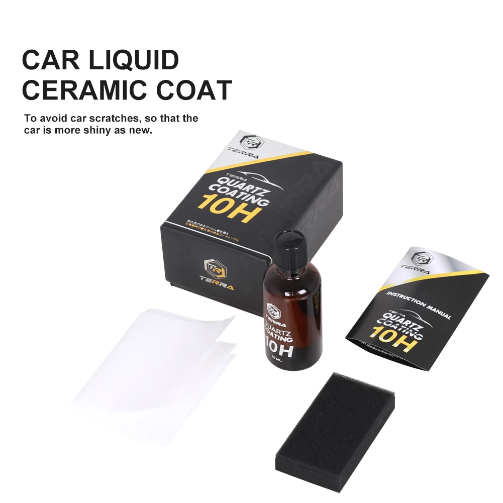 50ml 10H Auto Ceramic Glass Coat Super Hydrophobic Car Liquid Coat Paint Durable Anti-Corrosion Coating for Car Styling Car Care
50ml 10H Auto Ceramic Glass Coat Super Hydrophobic Car Liquid Coat Paint Durable Anti-Corrosion Coating for Car Styling Car Care