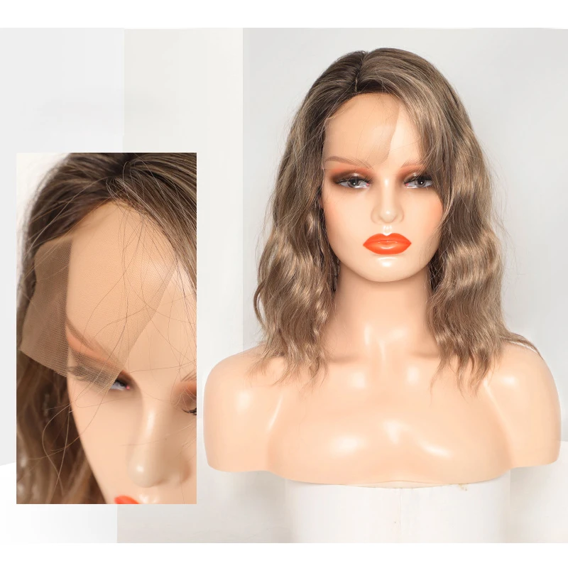 Ombre Blonde Synthetic Lace Front Wig Middle Part Short Wave Wig for Women Daily Party Use Natural Looking
Ombre Blonde Synthetic Lace Front Wig Middle Part Short Wave Wig for Women Daily Party Use Natural Looking