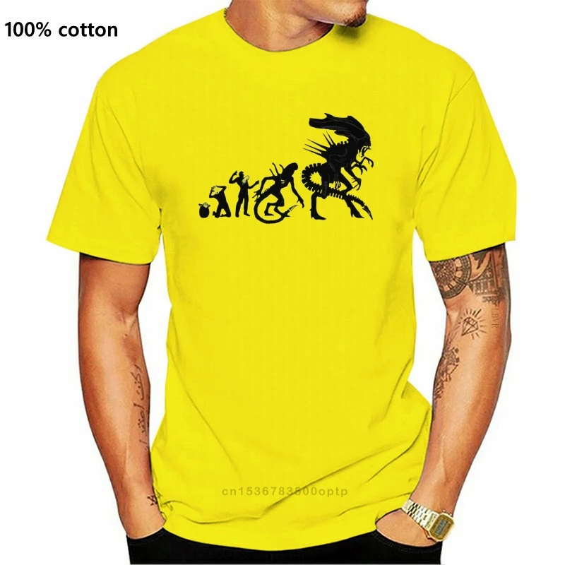 Новая мужская футболка The Evolution Of The Xenomorph, хлопковая футболка с коротким рукавом S-6xl, Забавный принт
Новая мужская футболка The Evolution Of The Xenomorph, хлопковая футболка с коротким рукавом S-6xl, Забавный принт