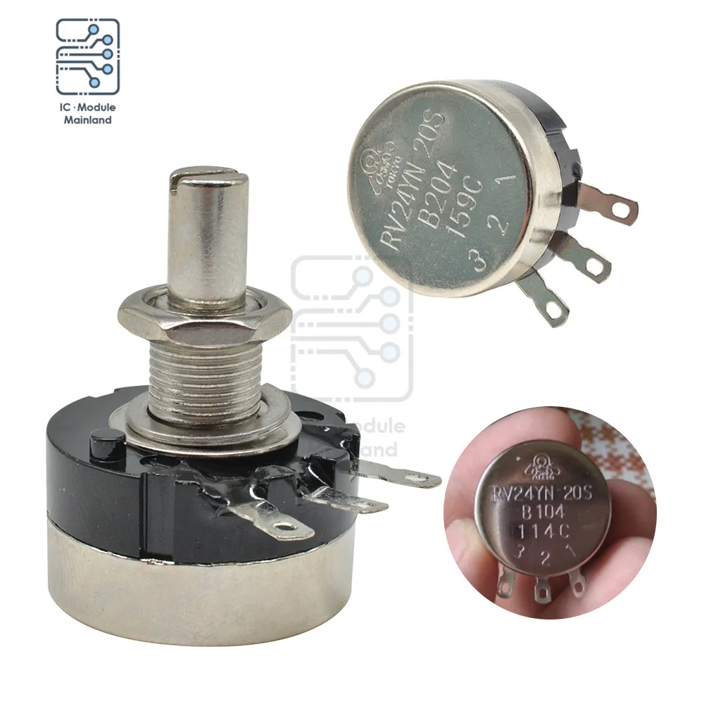 RV24YN20S Carbon Film Rotary Taper Potentiometer B102 B103 B104 B201B202 B204 B502 B203 B503 B504 1K 2K 50K 10K 20K 50K 500K ohm
RV24YN20S Carbon Film Rotary Taper Potentiometer B102 B103 B104 B201B202 B204 B502 B203 B503 B504 1K 2K 50K 10K 20K 50K 500K ohm
