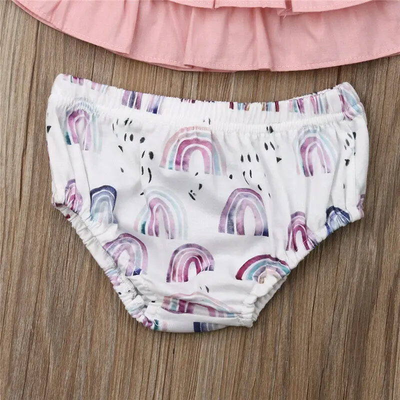 Summer Toddler Baby Girl Off Shoulder Ruffle Crop Top+Shorts Briefs Printed Pants Outfit Set
Summer Toddler Baby Girl Off Shoulder Ruffle Crop Top+Shorts Briefs Printed Pants Outfit Set