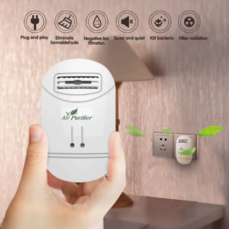Plug in Air Purifier Cleaner Negative Ionizer Generator Remove Formaldehyde Smoke Dust Purification For Home 220V
Plug in Air Purifier Cleaner Negative Ionizer Generator Remove Formaldehyde Smoke Dust Purification For Home 220V