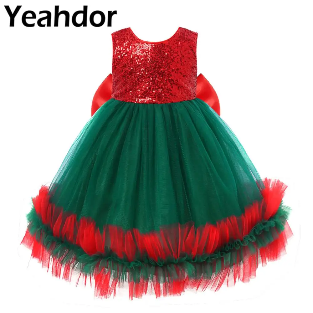 Children's Girls Christmas Dresses Shiny Sequins Mesh Tutu Dress with Ruffled Mesh Attached Around Hem Kids Ball Prom Vestidos
Children's Girls Christmas Dresses Shiny Sequins Mesh Tutu Dress with Ruffled Mesh Attached Around Hem Kids Ball Prom Vestidos