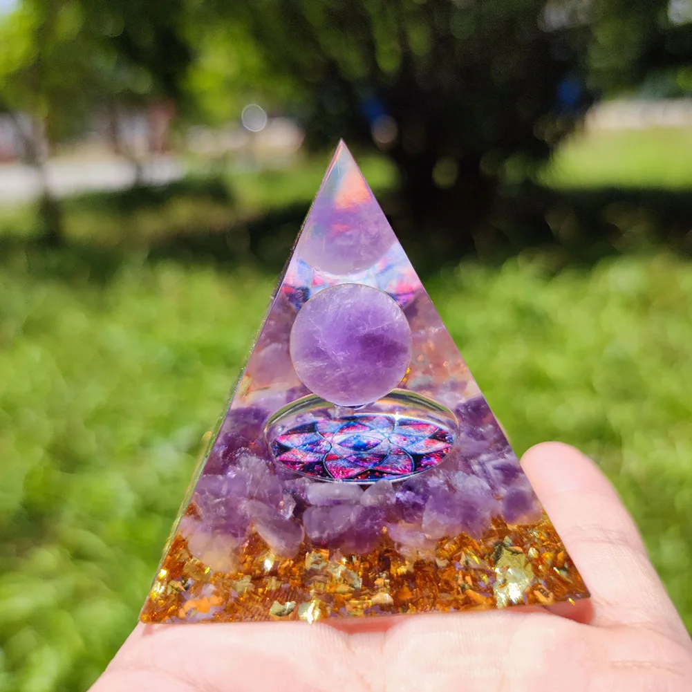 Natural Healing Crystals Orgonite Energy Pyramid Sculpture Symbolize Lucky Gather Wealth Prosperity Resin Ornaments Home Decor
Natural Healing Crystals Orgonite Energy Pyramid Sculpture Symbolize Lucky Gather Wealth Prosperity Resin Ornaments Home Decor