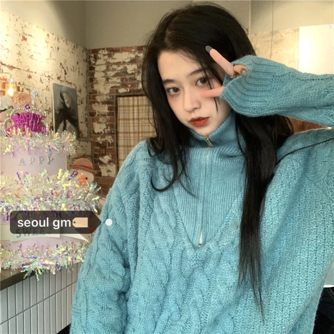Warm Wool Turtleneck Women Top Dress High Neck Goth Sweater Ribbed Cashmere Vintage Oversized Femme Chandails Sweaters BY50GL
Warm Wool Turtleneck Women Top Dress High Neck Goth Sweater Ribbed Cashmere Vintage Oversized Femme Chandails Sweaters BY50GL