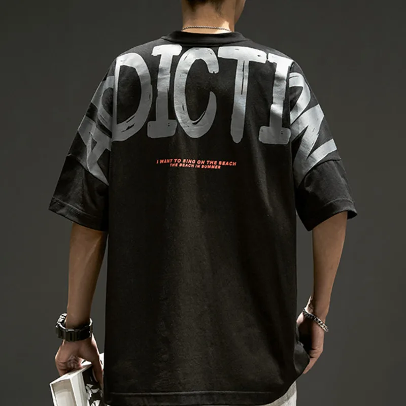 ZAZOMDE Shirt For Men Hip Hop Dark Streetwear Tshirt Letter Print Harajuku Summer Short Sleeve T-Shirt Cotton Tops Tees Oversize
ZAZOMDE Shirt For Men Hip Hop Dark Streetwear Tshirt Letter Print Harajuku Summer Short Sleeve T-Shirt Cotton Tops Tees Oversize