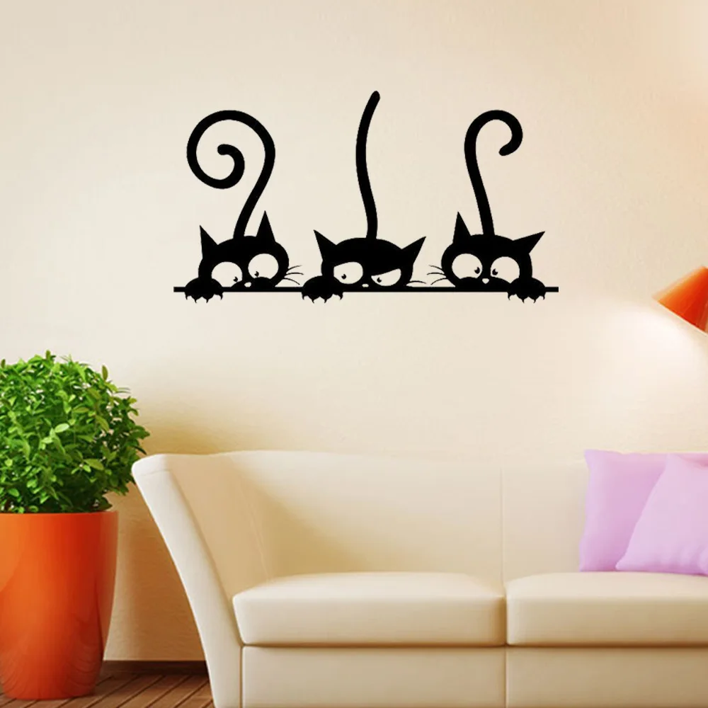 Забавные кошки животные DIY наклейки на стену для дома комнаты ПВХ наклейки на окна для комнаты Животные наклейки на стену 57*32 см
Забавные кошки животные DIY наклейки на стену для дома комнаты ПВХ наклейки на окна для комнаты Животные наклейки на стену 57*32 см