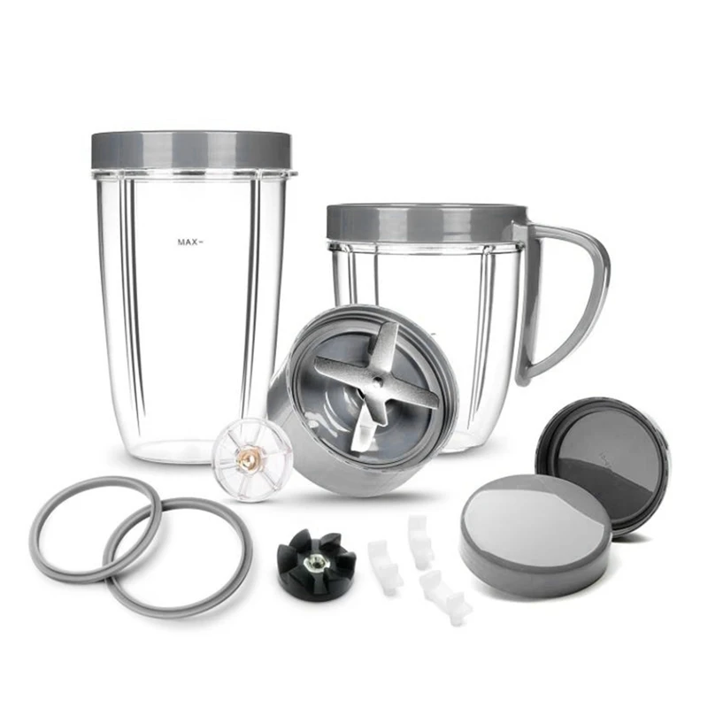 AD-Cups Blade&Cups Lid&Gear&Shock Pads Replacement Parts Kit 14-Piece Set Replacement Part for NutriBullet 900W/600W Series
AD-Cups Blade&Cups Lid&Gear&Shock Pads Replacement Parts Kit 14-Piece Set Replacement Part for NutriBullet 900W/600W Series