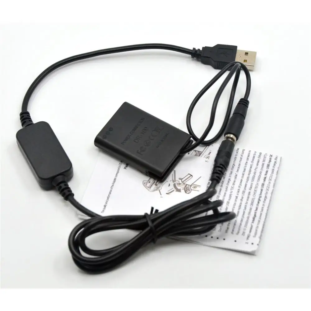 ACK DC100 USB кабель адаптер + DR 100 DC муфта NB 12L NB12L пустышка батарея dc ручка для Canon G1 X Mark II