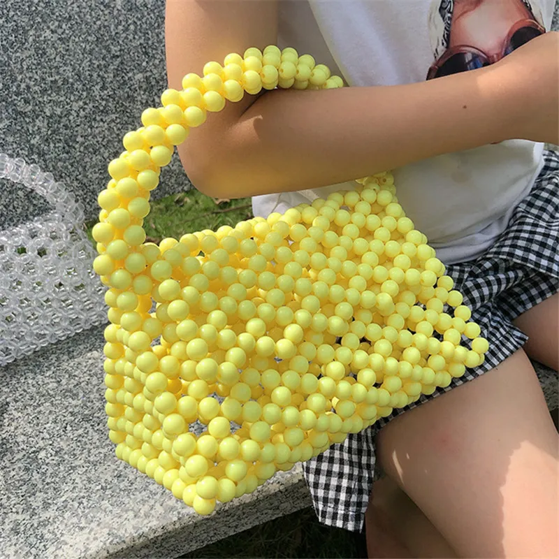 Handmade Beaded Handbags for Women Yellow Hollow Out Small Day Clutch Purse Ladies Cute Shoulder Bags Bolso Mujer
Handmade Beaded Handbags for Women Yellow Hollow Out Small Day Clutch Purse Ladies Cute Shoulder Bags Bolso Mujer
