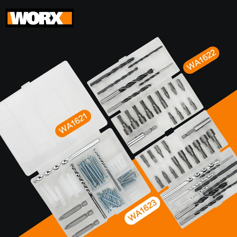 Worx Drill Bits Set WA1621 WA1622 WA1623 for Drill Driver Electric screwdriver Hex screwdrivers
Worx Drill Bits Set WA1621 WA1622 WA1623 for Drill Driver Electric screwdriver Hex screwdrivers