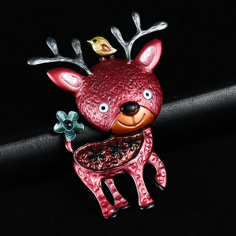 D&Rui Jewelry Christmas Sika Deer Brooches for Children Fashion Handmade Cute Animal Alloy Metal Brooch Pins 2019 Best Selling
D&Rui Jewelry Christmas Sika Deer Brooches for Children Fashion Handmade Cute Animal Alloy Metal Brooch Pins 2019 Best Selling