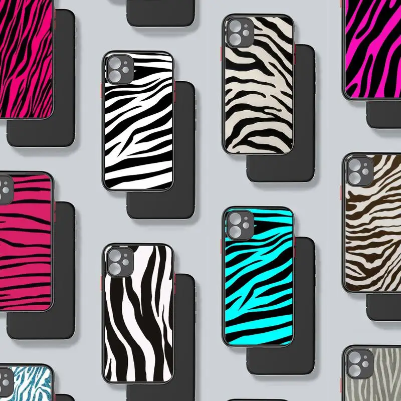 Zebra stripes art color pattern Phone Case Matte Transparent for iPhone 7 8 11 12 s mini pro X XS XR MAX Plus coque
Zebra stripes art color pattern Phone Case Matte Transparent for iPhone 7 8 11 12 s mini pro X XS XR MAX Plus coque