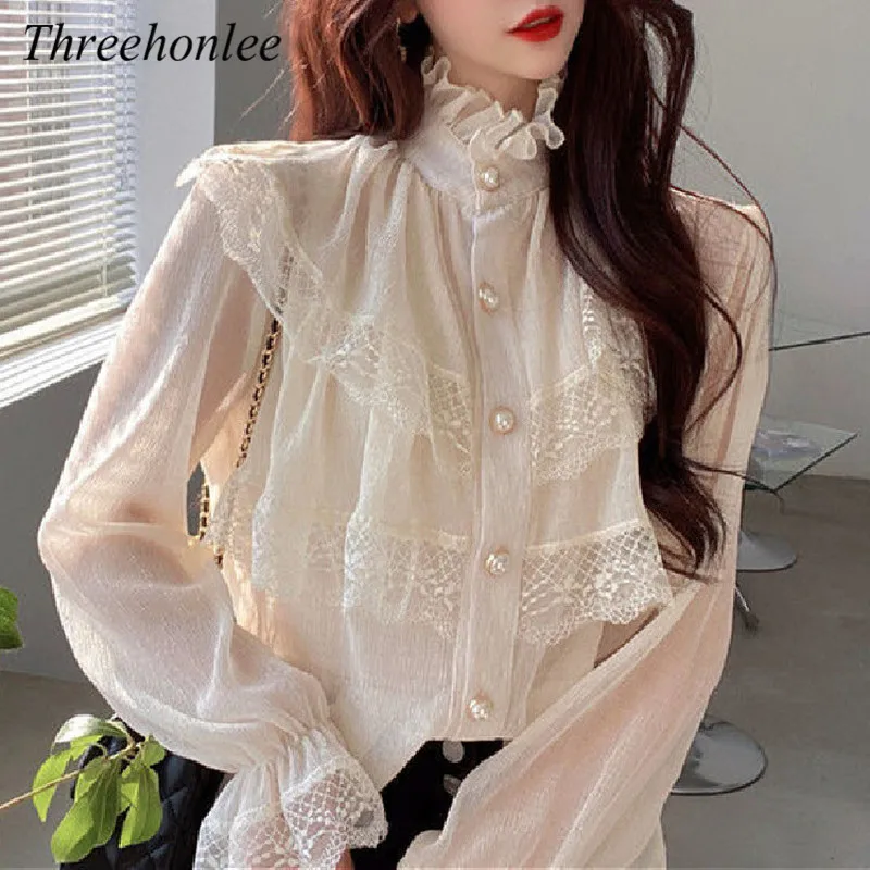 2021 Spring Autumn Womens Tops And Blouses Vintage Chiffon Blouse Button Long Sleeve Elegant Women Korean Style Shirt
2021 Spring Autumn Womens Tops And Blouses Vintage Chiffon Blouse Button Long Sleeve Elegant Women Korean Style Shirt