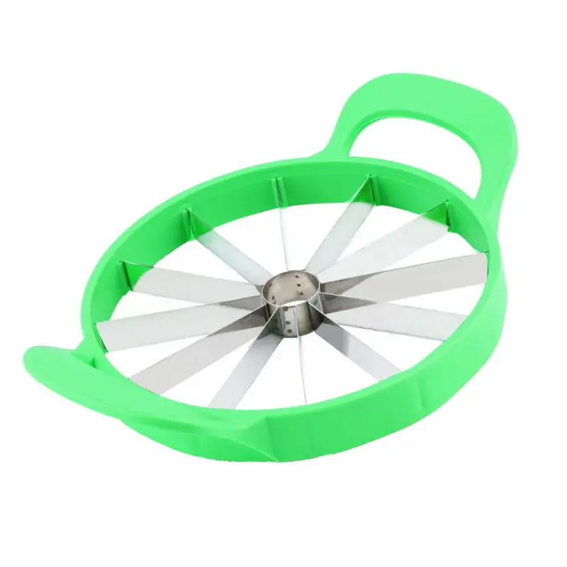 New Fruit Watermelon Melon Cantaloupe Stainless Steel Cutter Slicer Kitchen Tool 
New Fruit Watermelon Melon Cantaloupe Stainless Steel Cutter Slicer Kitchen Tool