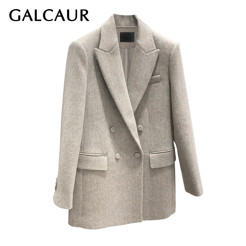GALCAUR Pure Color Plus Size For Female Blazer Coat Lapel Collar Long Sleeve Loose Casual Women’s Coat 2020 Autumn Fashion Tide
GALCAUR Pure Color Plus Size For Female Blazer Coat Lapel Collar Long Sleeve Loose Casual Women’s Coat 2020 Autumn Fashion Tide
