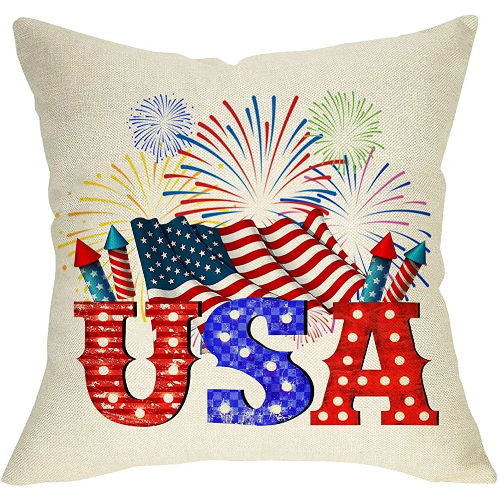 Декоративная наволочка Fbcoo USA в виде фейерверка, летняя красная, синяя, 4 июля, американские звезды, искусственная наволочка
Декоративная наволочка Fbcoo USA в виде фейерверка, летняя красная, синяя, 4 июля, американские звезды, искусственная наволочка