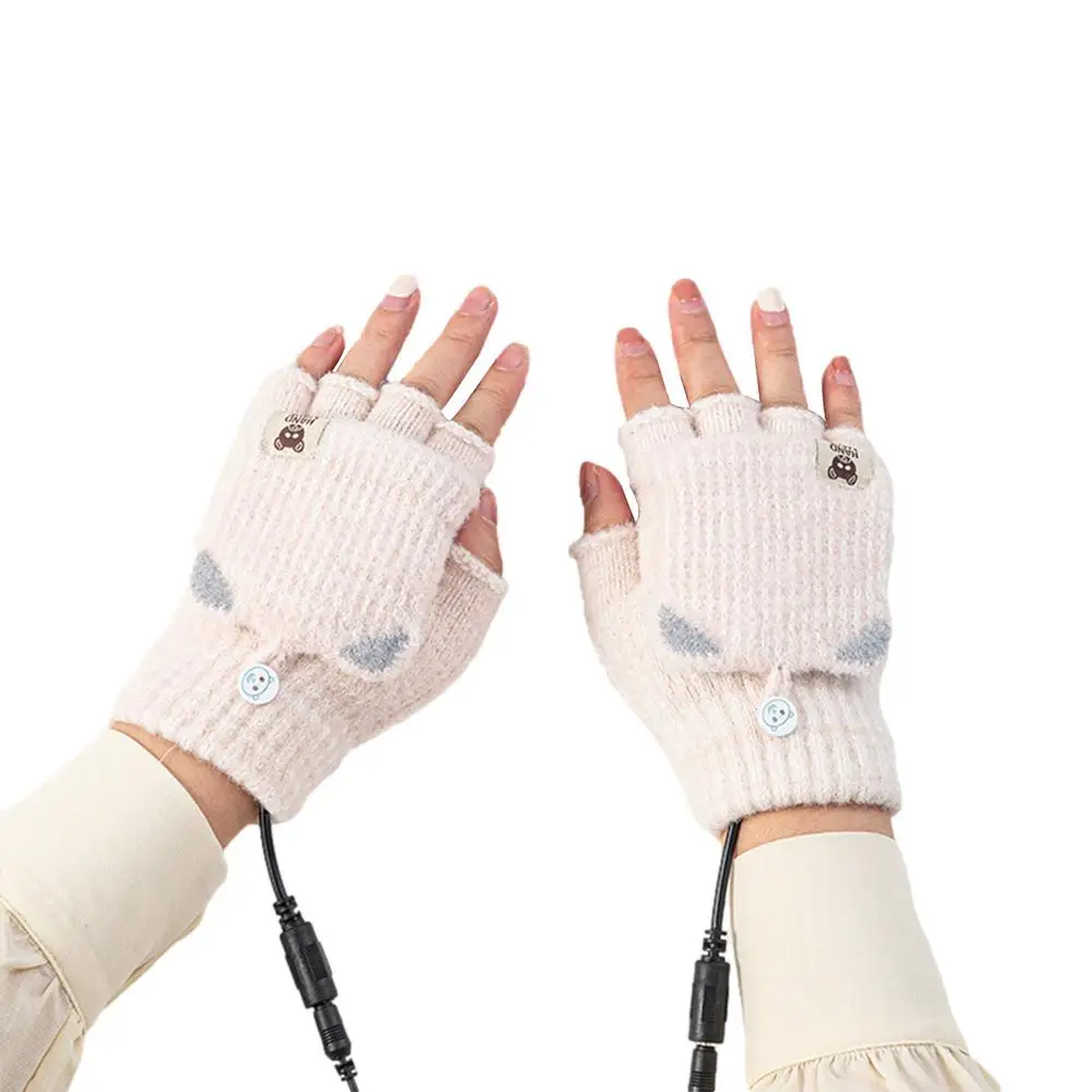 Unisex Knitted Heated Gloves USB Charing Heated Gloves Winter Fingerless Heating Gloves Washable Design Gloves Single-sided
Unisex Knitted Heated Gloves USB Charing Heated Gloves Winter Fingerless Heating Gloves Washable Design Gloves Single-sided