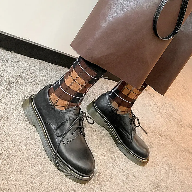 EshtonShero Fashion Leather Round Toe Women Casual Flats Heels Ladies Lace Up Flat Oxford Shoes Lace Up Spring Shoes Size 3-9
EshtonShero Fashion Leather Round Toe Women Casual Flats Heels Ladies Lace Up Flat Oxford Shoes Lace Up Spring Shoes Size 3-9