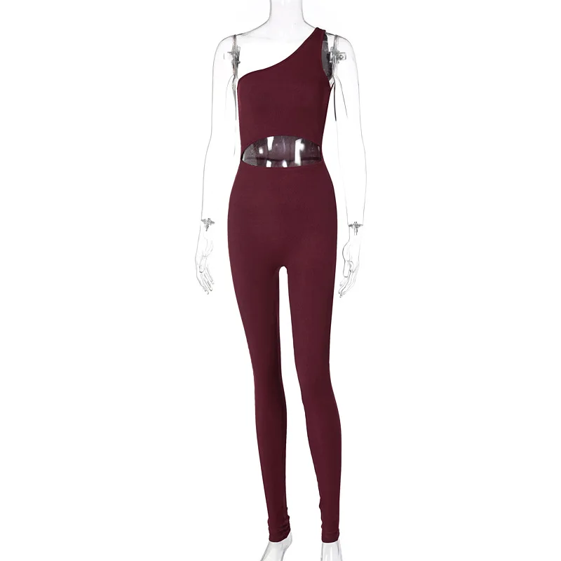 Women One Shoulder Hollow Out Bodycon Jumpsuit Casual Sleeveless Ribbed Streetwear Sporty Playsuit 2021 Summer Solid Slim Romper
Women One Shoulder Hollow Out Bodycon Jumpsuit Casual Sleeveless Ribbed Streetwear Sporty Playsuit 2021 Summer Solid Slim Romper