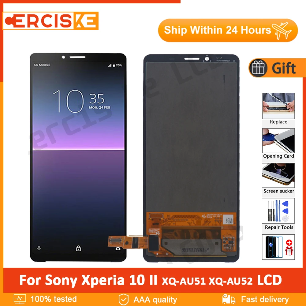 6,0 "Оригинальный ЖК-дисплей для Sony Xperia 10 II с сенсорным дигитайзером в сборе для Sony x10 ii XQ-AU51 LCD
6,0 "Оригинальный ЖК-дисплей для Sony Xperia 10 II с сенсорным дигитайзером в сборе для Sony x10 ii XQ-AU51 LCD