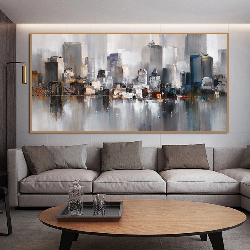 RELIABLI ART City Building Poster Scenery Pictures For Home Abstract Oil Painting On Canvas Wall Art For Living Room Decoration
RELIABLI ART City Building Poster Scenery Pictures For Home Abstract Oil Painting On Canvas Wall Art For Living Room Decoration