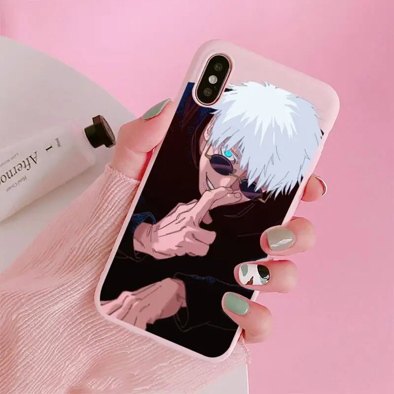 Anime Jujutsu Kaisen Phone Case Candy Color Pink for iPhone 11 pro XS MAX 8 7 6 6S Plus X 5S SE 2020 XR
Anime Jujutsu Kaisen Phone Case Candy Color Pink for iPhone 11 pro XS MAX 8 7 6 6S Plus X 5S SE 2020 XR
