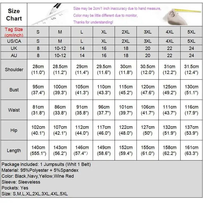 Casual Wide Leg Pants Women Summer'Jumpsuits Sleeveless Belted Party Playsuits VONDA Women'Trousers Oversized Plus Size
Casual Wide Leg Pants Women Summer'Jumpsuits Sleeveless Belted Party Playsuits VONDA Women'Trousers Oversized Plus Size
