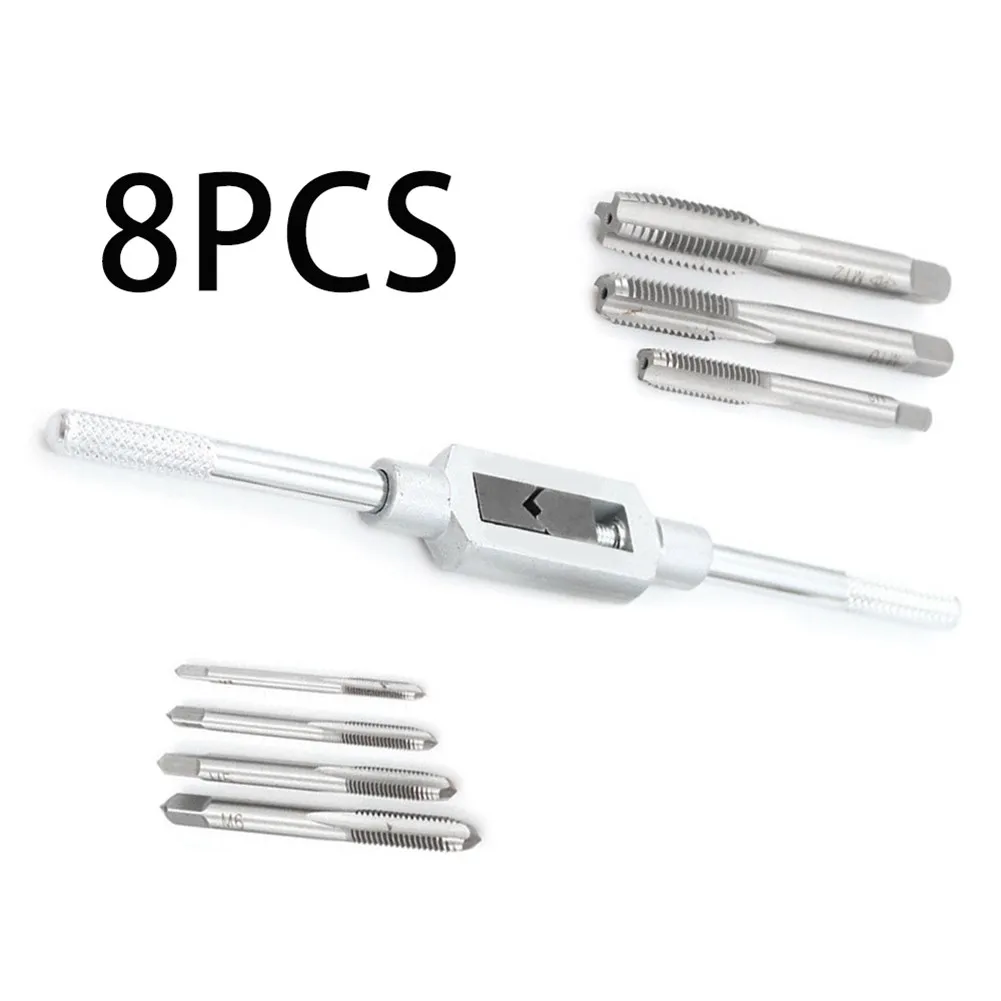 8Pcs M3-M12 Tap Wrench Drill Set Hand Tapping Tools Metric Screw Thread Taps And Dies Set Twist Drill Bit Wrench Set 8Pcs M3-M12
8Pcs M3-M12 Tap Wrench Drill Set Hand Tapping Tools Metric Screw Thread Taps And Dies Set Twist Drill Bit Wrench Set 8Pcs M3-M12