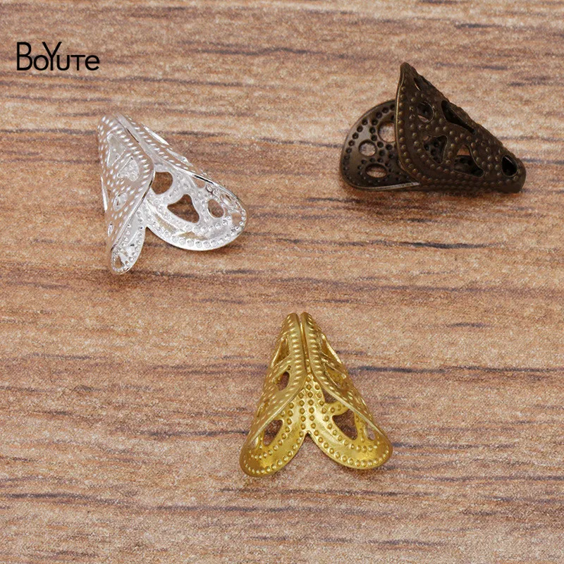 BoYuTe (200 шт./лот) 10*12 мм Металлические латунные шапочки для бусин в форме цветка материалы «сделай сам» Ювелирная фурнитура компоненты
BoYuTe (200 шт./лот) 10*12 мм Металлические латунные шапочки для бусин в форме цветка материалы «сделай сам» Ювелирная фурнитура компоненты