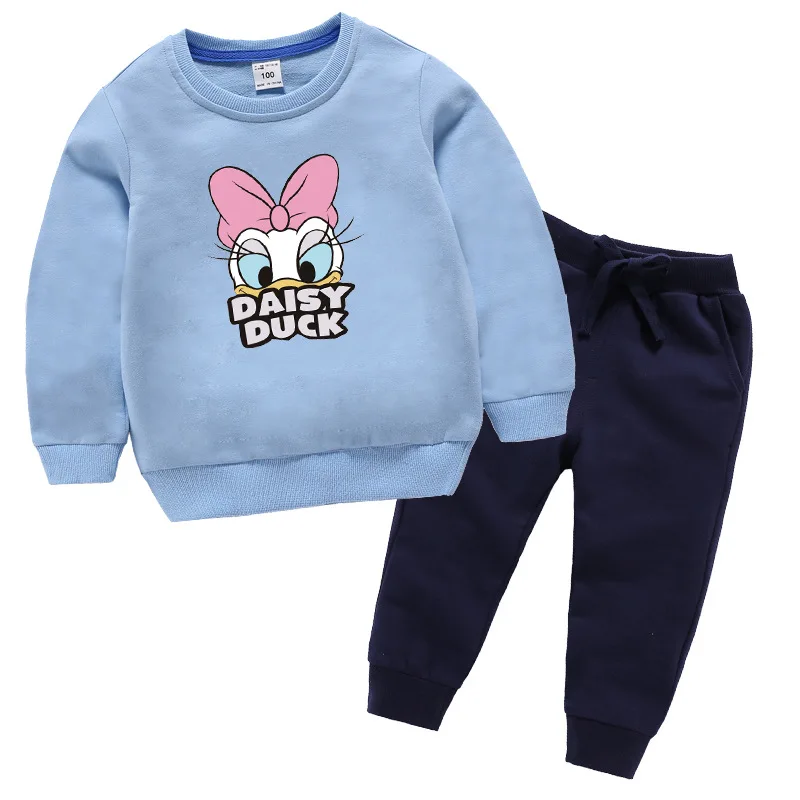 Spring Teenagers Girls Outfits Set Daisy Duck Printed Sweatshirt&pants Autumn Little Children Sport Clothing Tracksuits
Spring Teenagers Girls Outfits Set Daisy Duck Printed Sweatshirt&pants Autumn Little Children Sport Clothing Tracksuits