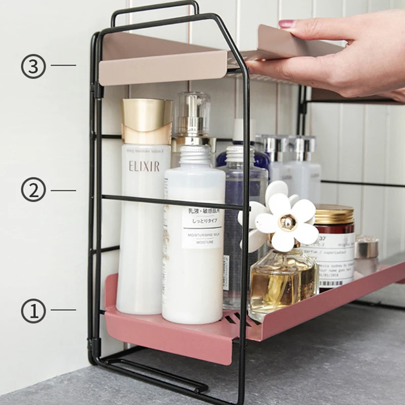 Bathroom Shelf Storage Rack Display Stand Shelves Cosmetics Shampoo Holder Shower Caddy Bathroom Organizer Multi-layern Bathroom 
Bathroom Shelf Storage Rack Display Stand Shelves Cosmetics Shampoo Holder Shower Caddy Bathroom Organizer Multi-layern Bathroom