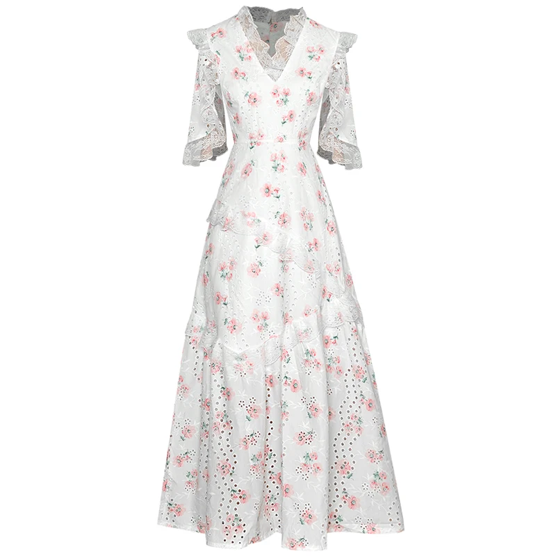 Long Dress Gorgeous Designer High Quality Summer Women'S Fashion Party Sexy Vintage Elegant Chic Gentlewoman Lace Print Dresses
Long Dress Gorgeous Designer High Quality Summer Women'S Fashion Party Sexy Vintage Elegant Chic Gentlewoman Lace Print Dresses